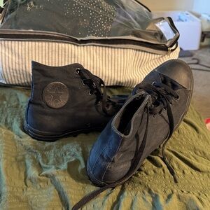 Converse All Black Canvas High-Tops